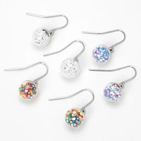 Holographic Shaker Drop Earrings - 3 Pack