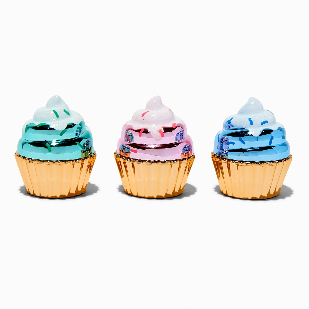 Chrome Cupcake Lip Balm Set - 3 Pack