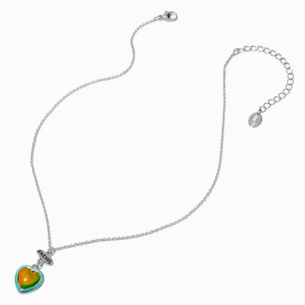 Best Friends Mood Heart Pendant Necklace - 2 Pack