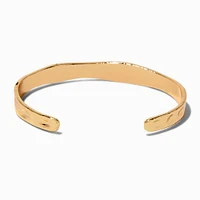 Gold-tone Wavy Cuff Bracelet