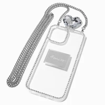Bling Perfume Bottle Phone Case With Chain