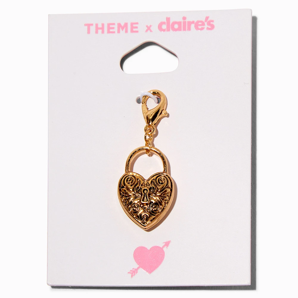 T H E M E x Claire's Gold-tone Heart Lock Charm