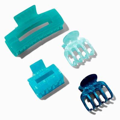 Summer Blues Hair Claws - 4 Pack