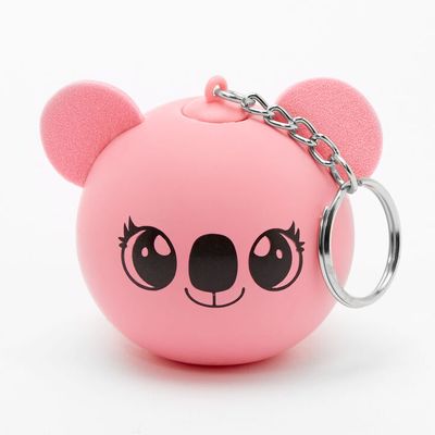 Koala Head Squish Ball Keychain - Pink