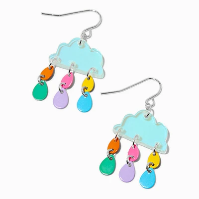 Rainbow Cloud 1" Drop Earrings