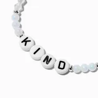 ''Kind'' Beaded Stretch Bracelet
