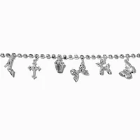 Claire's x Sliving by Paris Hilton Silver-tone Charm Bracelet