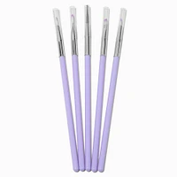 Purple Nail Art Brush Set - 5 Pack