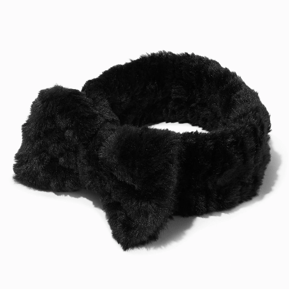 Furry Makeup Bow Headwrap