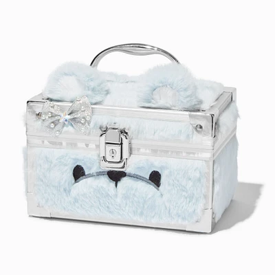 Claire's Club Starry Blue Bear Furry Lock Box