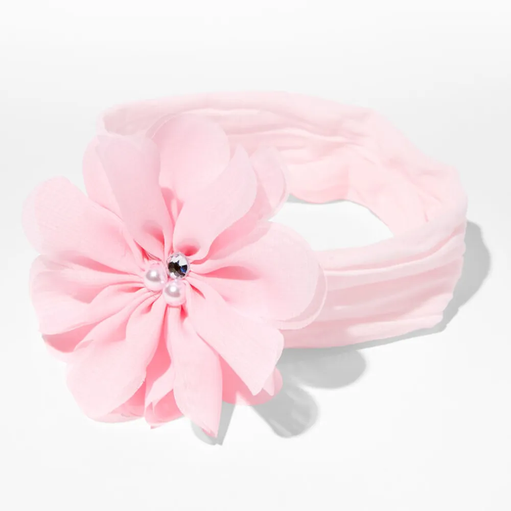 Claire's Club Ribbon Hair Bow - White