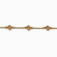 Gold-tone Clover Chain Bracelet