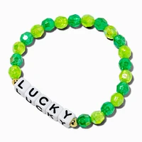 St. Patrick's Day Lucky & Shamrock Beaded Jewelry Set - 2 Pack