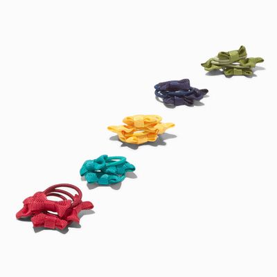 Claire's Club Jewel Tone Bow Hair Ties - 18 Pack