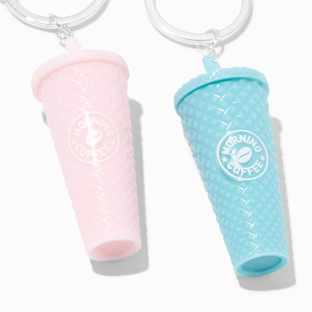 Coffee Tumbler Best Friends Keychains - 2 Pack