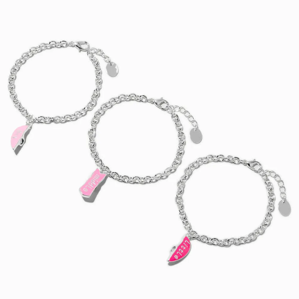 Glow in The Dark Blue & Pink Fortune Stretch Bracelet - 2 Pack