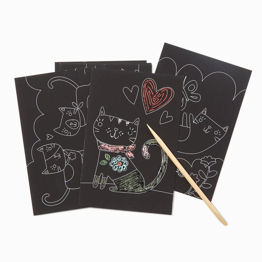 ooly® Cutie Cats Scratch & Scribble Mini Kit