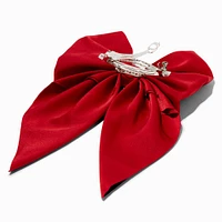 Satin Hair Bow Clip