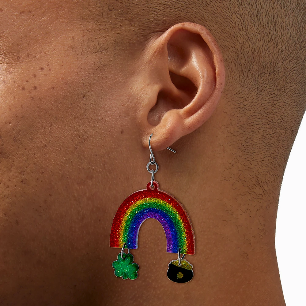 St. Patrick's Day Rainbow Drop Earrings