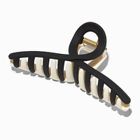 Black & White Two-Tone Loop Hair Claw