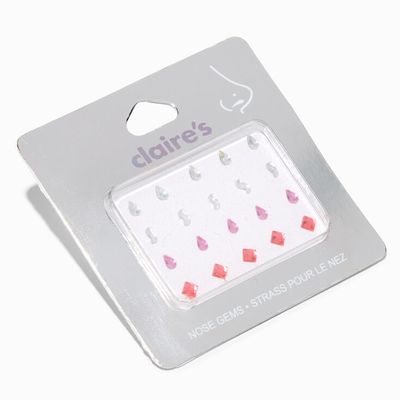 Pink Diamond Nose Gems - 20 Pack
