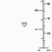 Gold Cubic Zirconia Heart & Stud Earrings - 3 Pack