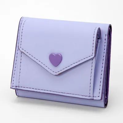 Lavender Heart Trifold Wallet