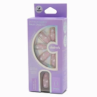 Glitter Butterfly Stiletto Vegan Faux Nail Set - 24 Pack