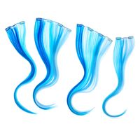 Claire's Feelin' The Blues Faux Hair Clip In Extensions - Blue, 4 Pack |  Metropolis at Metrotown
