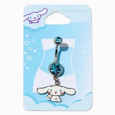 Cinnamoroll® Stainless Steel Blue Crystal Charm 14G Belly Bar