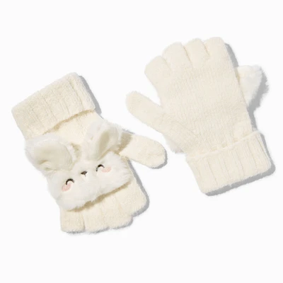 Claire's Club Bunny Convertible Gloves