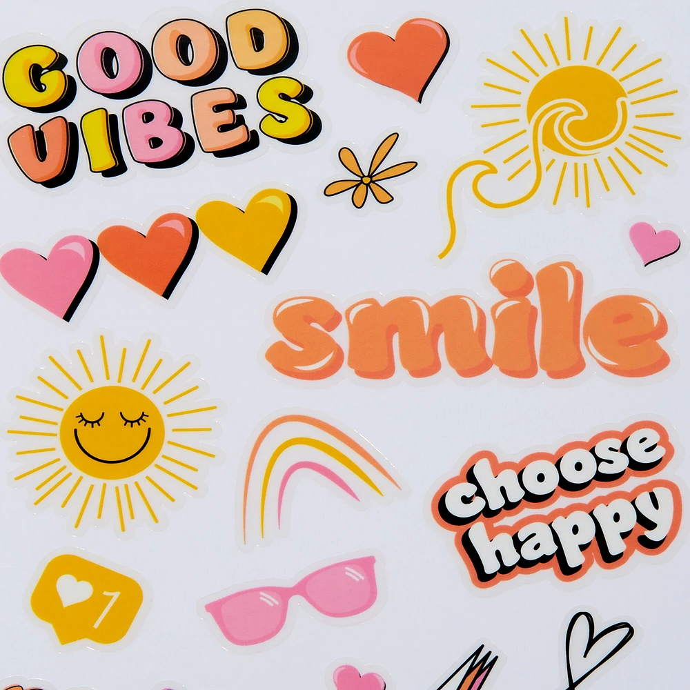 DIY 'Good Vibes' Stickers