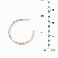 Gold-tone 20MM Tubular Hoop Earrings