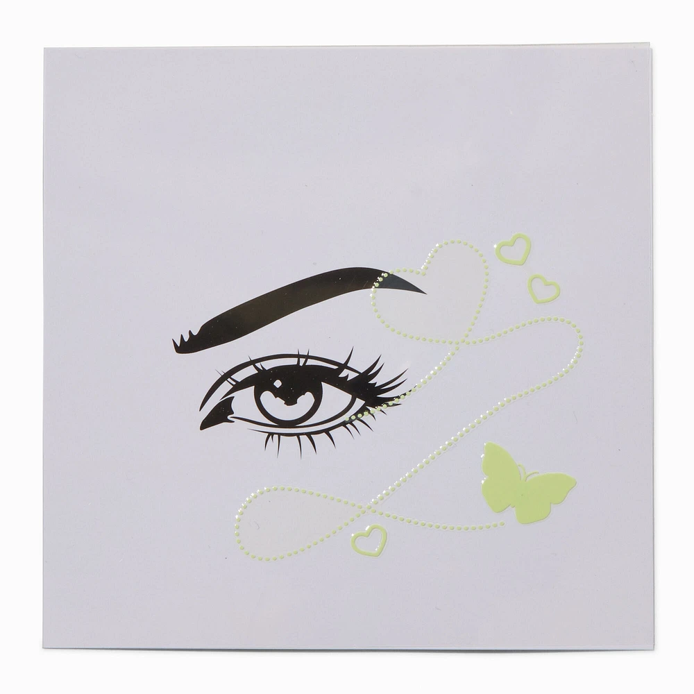 Glow in the Dark Butterfly Eye Gems