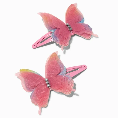 Claire's Club Butterfly Snap Hair Clips