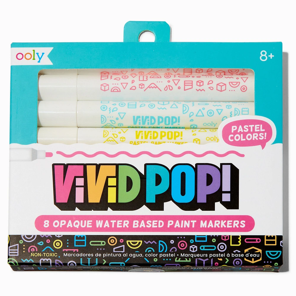 ooly® Vivid Pop! Opaque Water-Based Paint Markers - 8 Pack