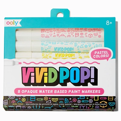 ooly® Vivid Pop! Opaque Water-Based Paint Markers - 8 Pack