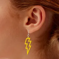 Yellow Lightning 1.5" Drop Earrings