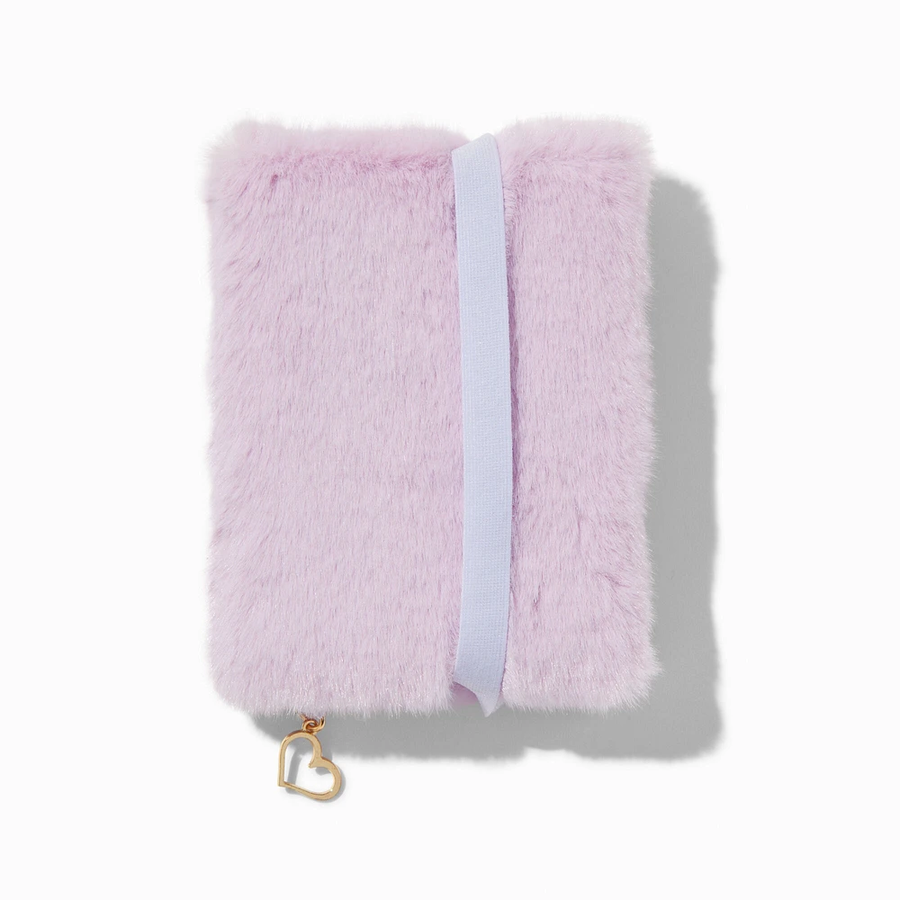 Light Purple Furry Mini Journal