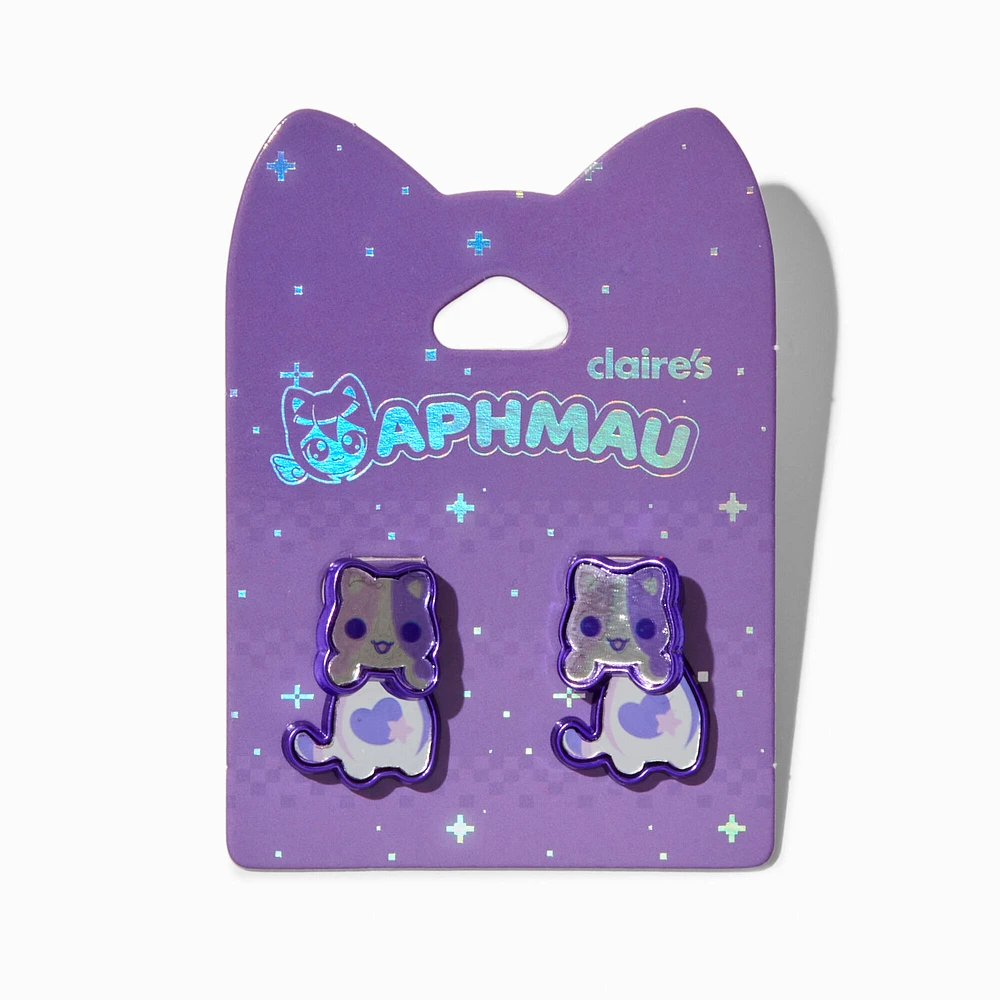 Aphmau™ Claire's Exclusive Galaxy Cat Front & Back Earrings