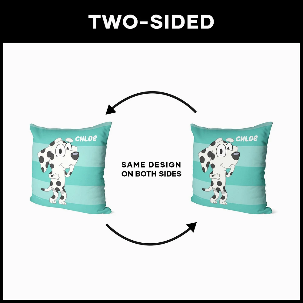 Bluey Roll Call Chloe Printed Throw Pillow (ds)