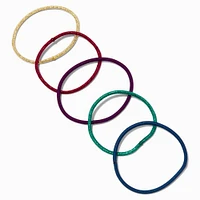 Mixed Jewel Tone Luxe Hair Ties - 30 Pack