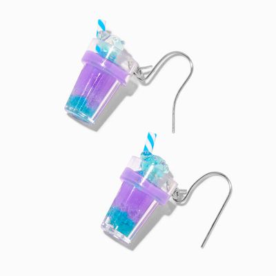Purple Glow in the Dark 0.5" Gummy Bears® Drink Drop Earrings