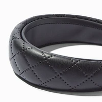 Quilted Faux Leather Headband