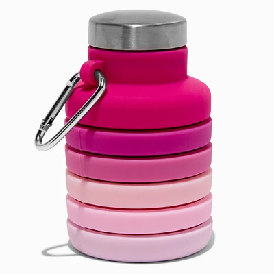 Collapsible Pink Ombré Water Bottle