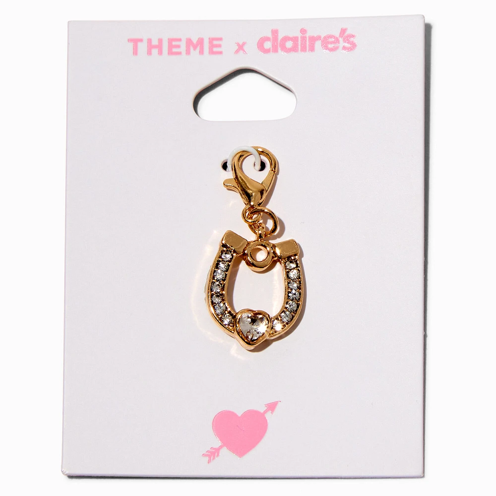 T H E M E x Claire's Gold-tone Pavé Horseshoe Charm