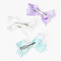 Claire's Club Glitter Unicorn Bow Hair Clips (3 pack)