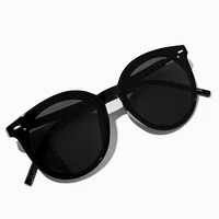 Black Round Retro Sunglasses