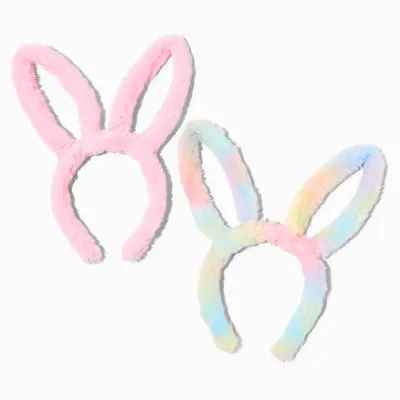 Easter Bunny Plush Ears Headbands - 2 Pack