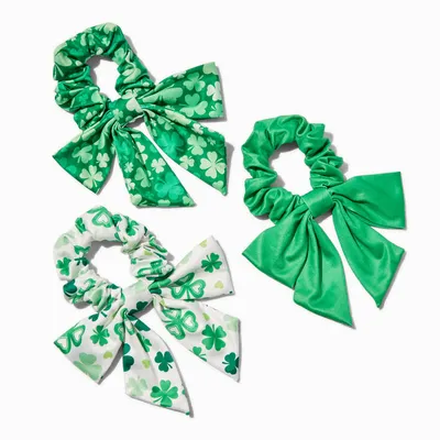 St. Patrick's Day Bow Scrunchies - 3 Pack